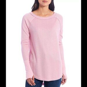 We The Free Snowy Thermal Long Sleeve Top In Mink Tint Size L